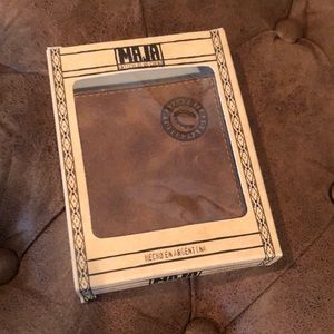 New in Box leather wallet from Argentina.